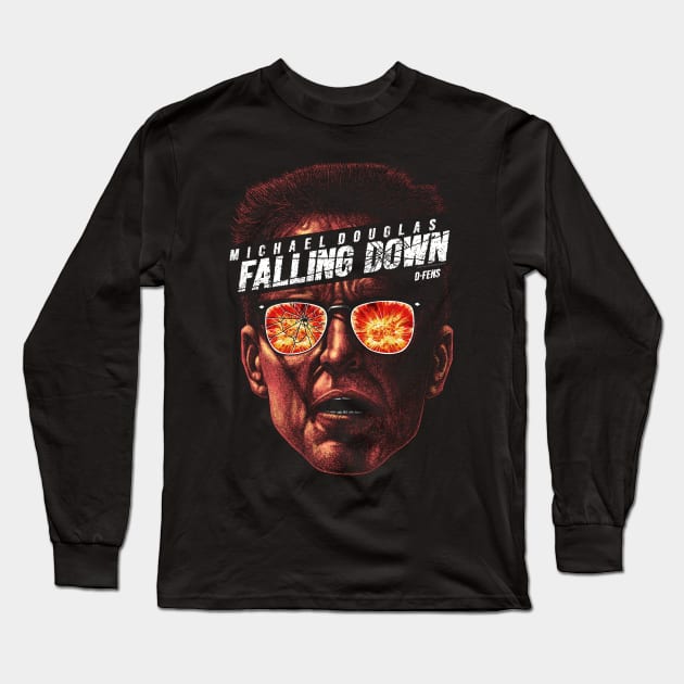 Falling Down, D-Fens, Cult Classic Long Sleeve T-Shirt by PeligroGraphics